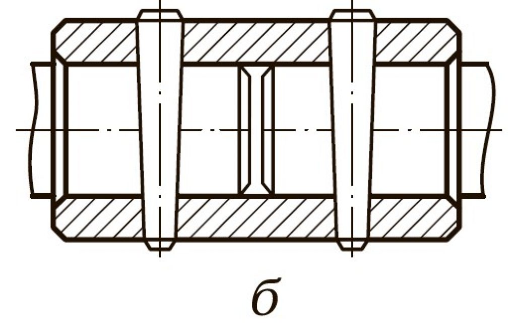 Шпонка муфты. Свертная муфта. Продольно-свертная муфта. Эскиз муфты. Муфта зарисовка.